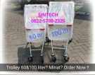 Trolley Stainless 60 liter / Troli 100 liter